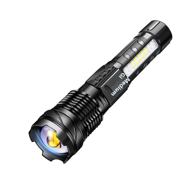High Power Tactical LED Emergency Warnings Flashlight Light