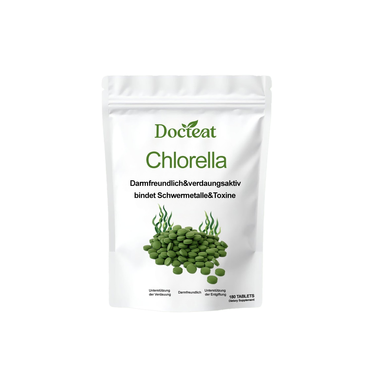 Docteat Chlorella  Detox and Digestive Support with Natures Green Superfood
