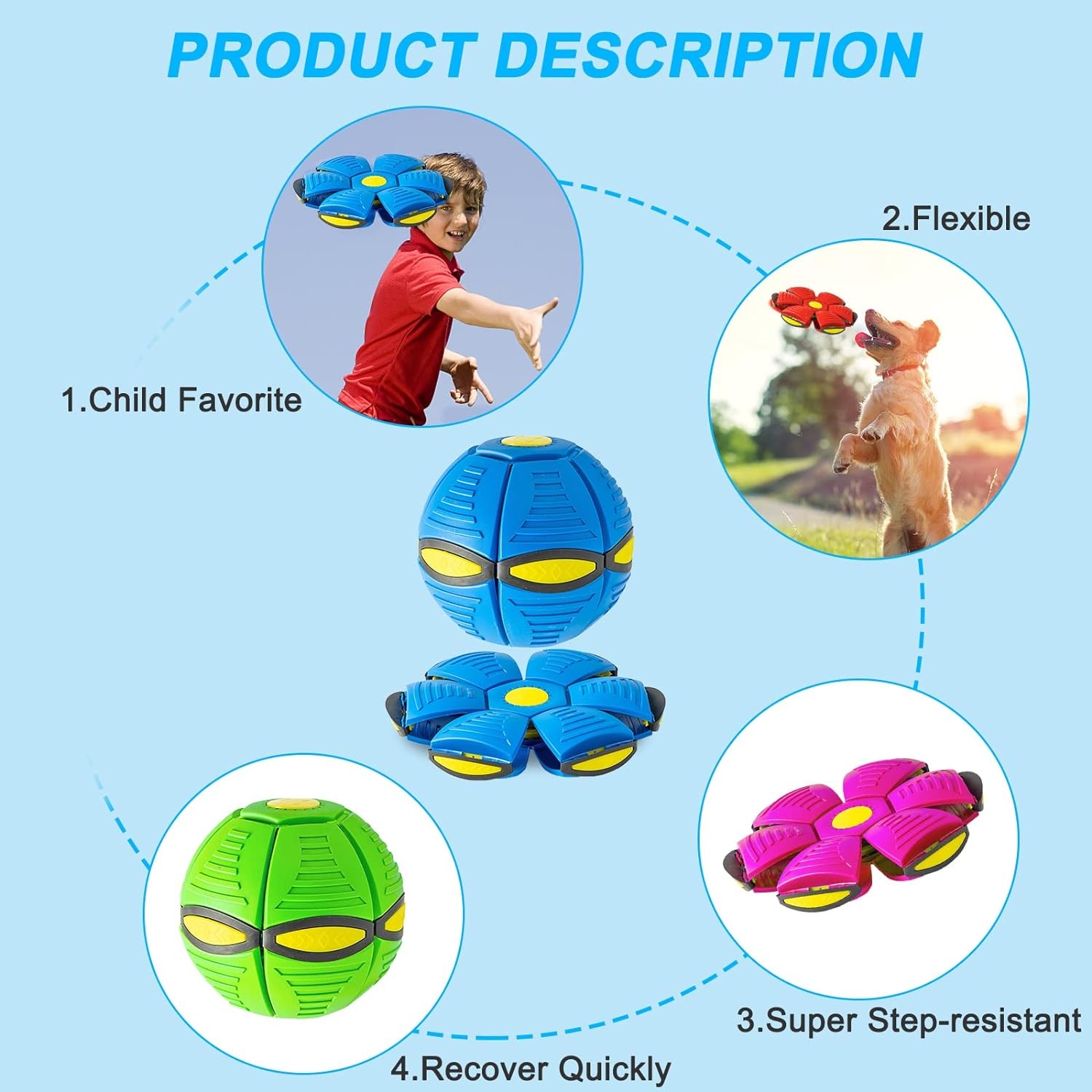 Flying Saucer Disc Dog Toy