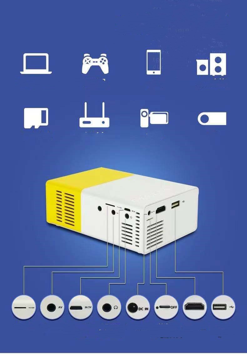 LED Home HD Mini Portable Micro Projector