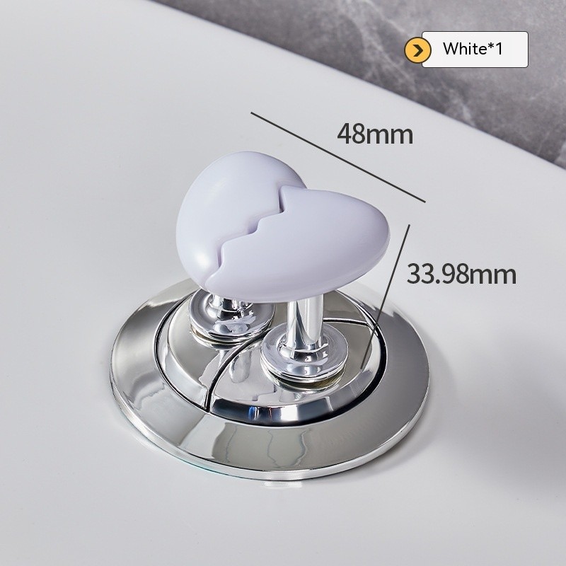 Heart Shaped Toilet Flush Button