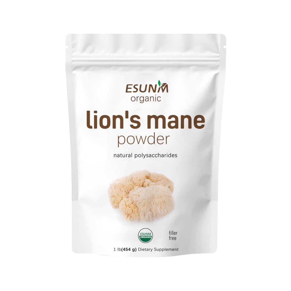 Lions Mane Powder  Organic Brain & Nerve Health Support