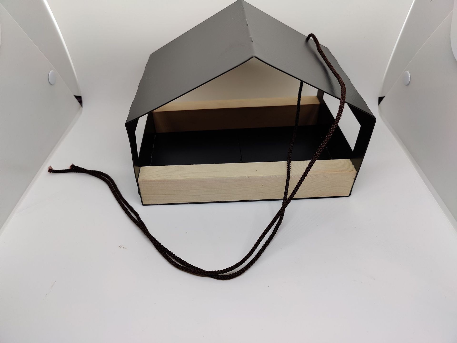 Hanging Bird Feeder for Garden with Roof