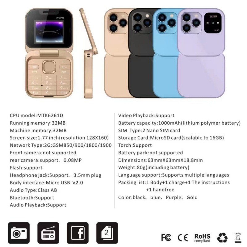 Mini Flip Mobile Phone