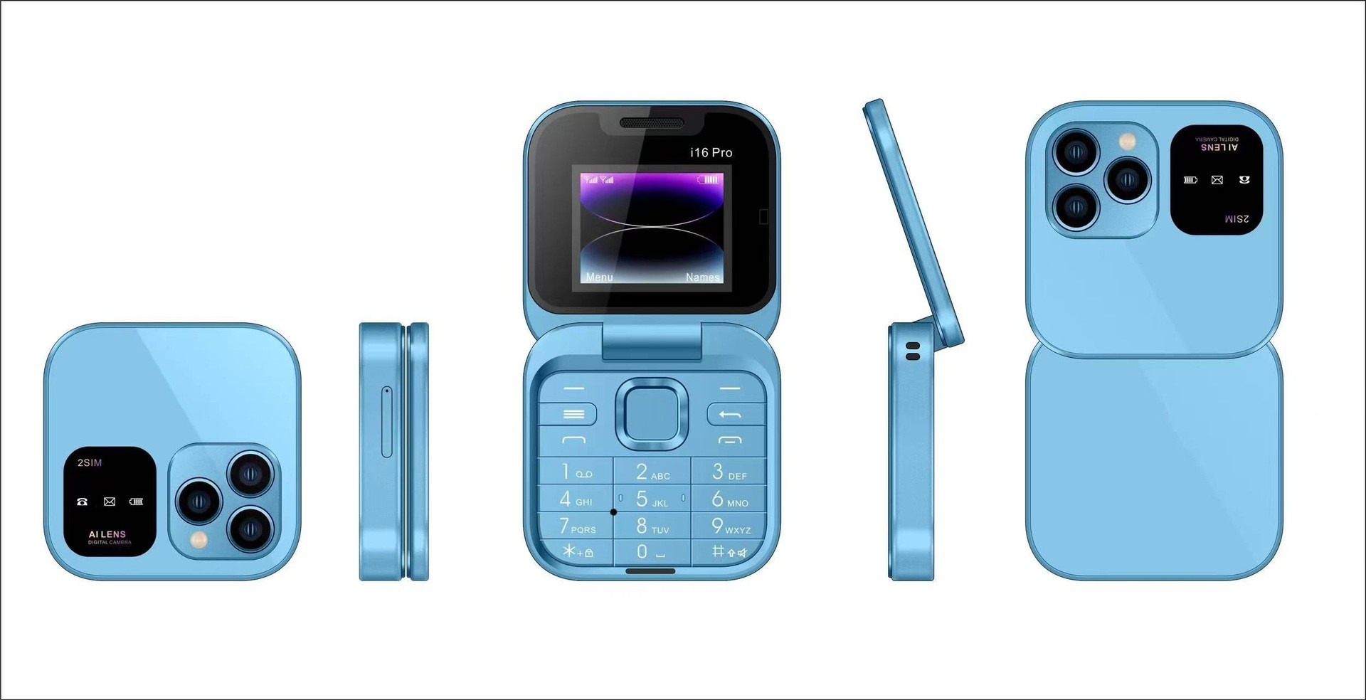 Mini Flip Mobile Phone