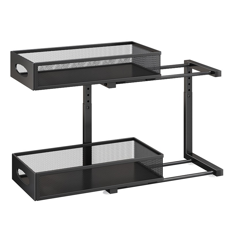 Pull-out Double-layer Lath Drawer Kitchen