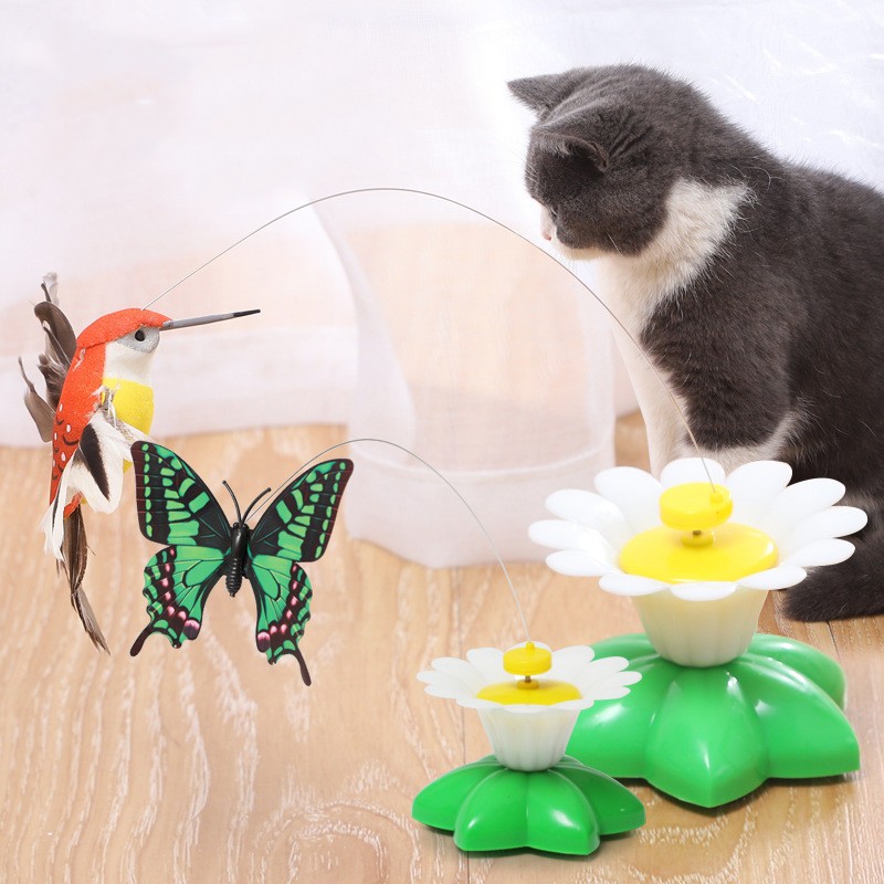 Electric Rotating Bird Teasing Cat Toy
