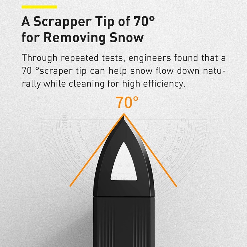 Multifunctional car glass snow scraper