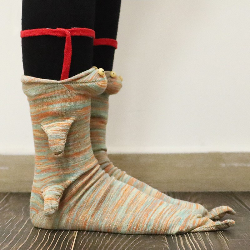 Funny Knit Crocodile Socks