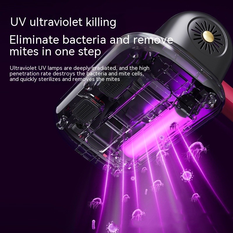 Handheld Strong Suction Rechargeable UV Vacuum Cleaner