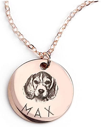 Personalized Dog Portrait Necklace