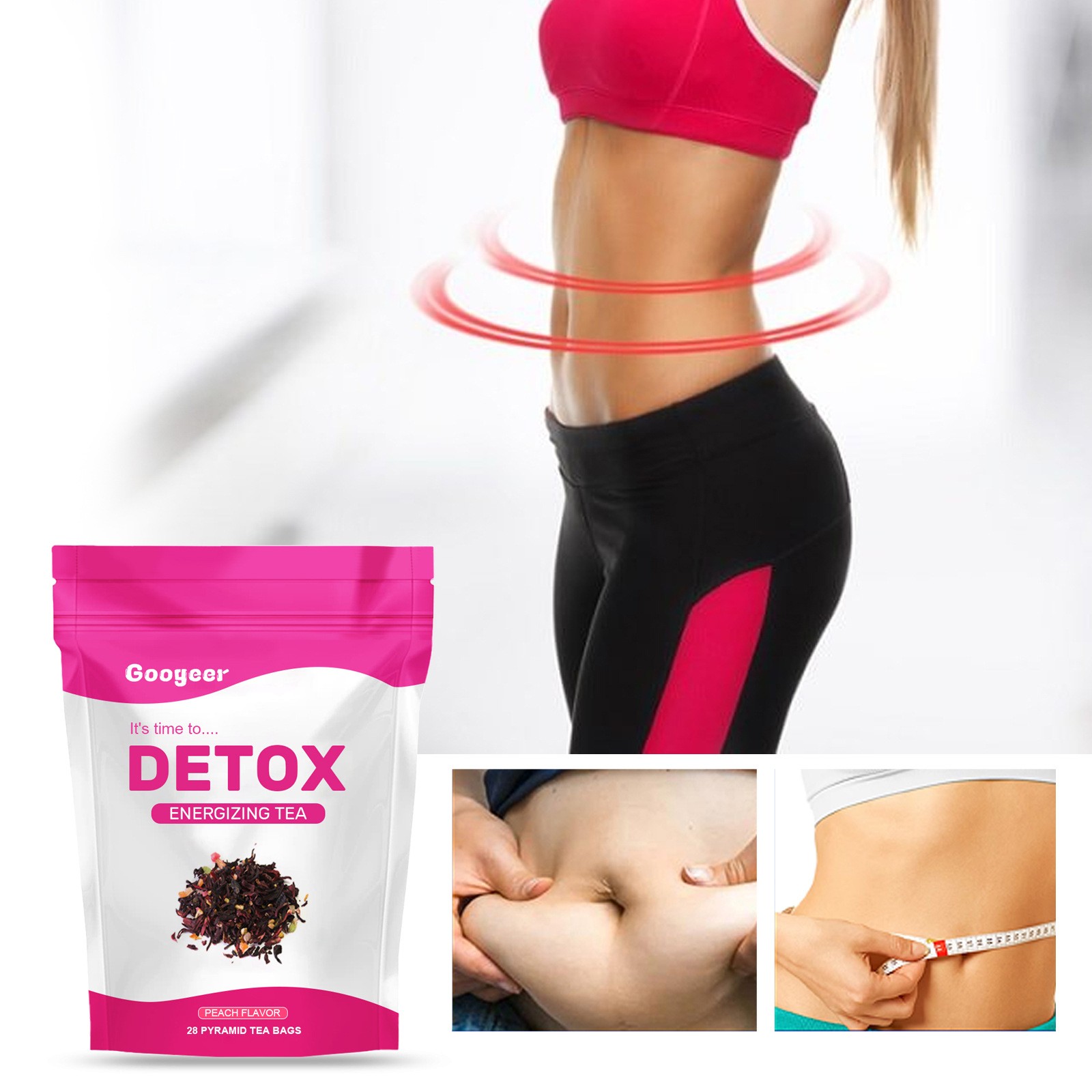 Detox Energizing Tea  Peach Flavoured Herbal Tea for Daily Refresh and Vitality