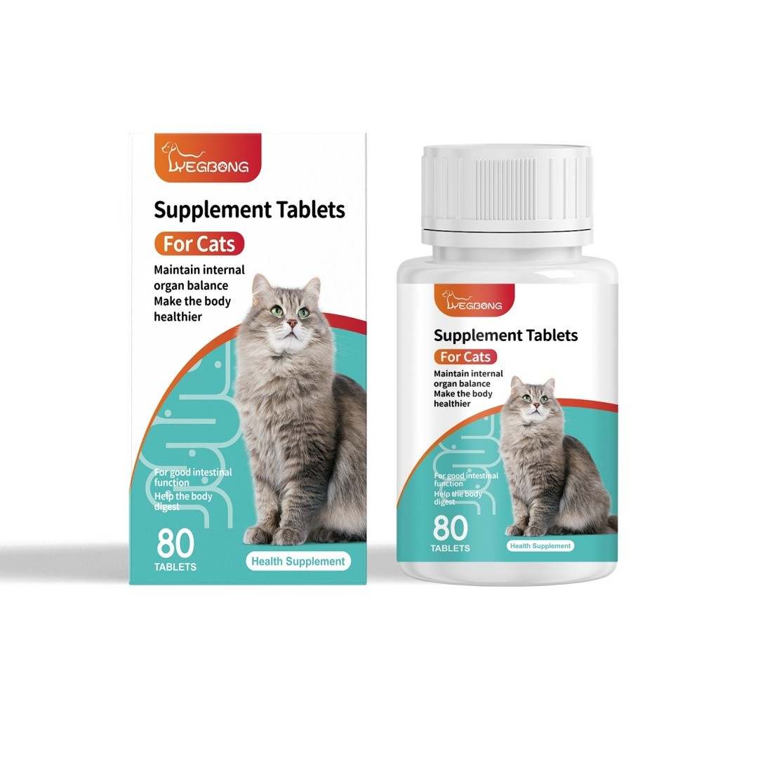 Supplement Tablets for Cats  Digestive Support and Internal Balance