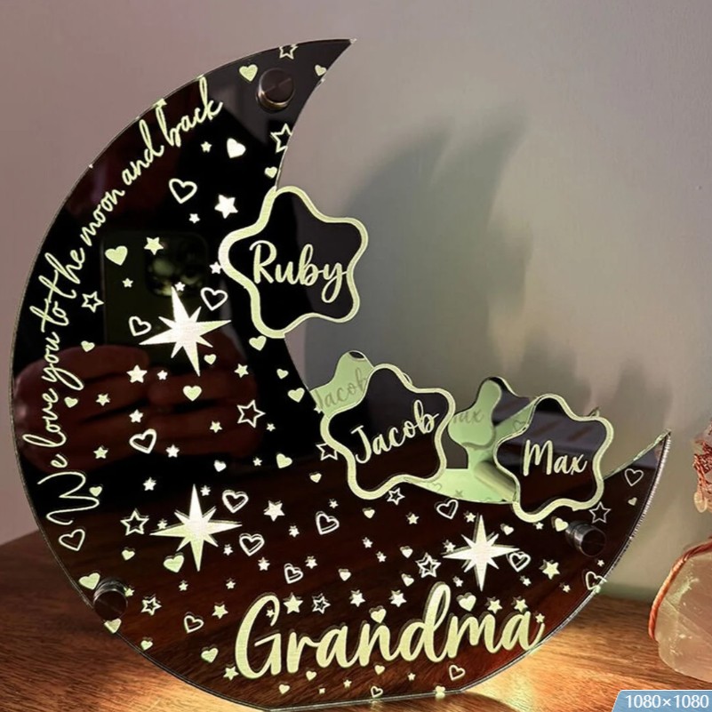 Personalized Bedroom Moon Lamp