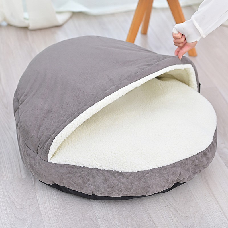 Cozy Dog Bed with Hood  Comfortable and Warm Sleeping Spot for Your Pet