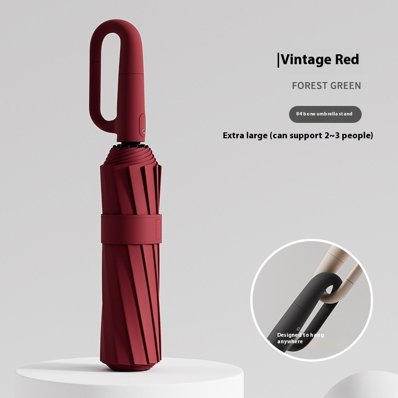 Sturdy Windproof Reflective Safety Ring Buckle Umbrella