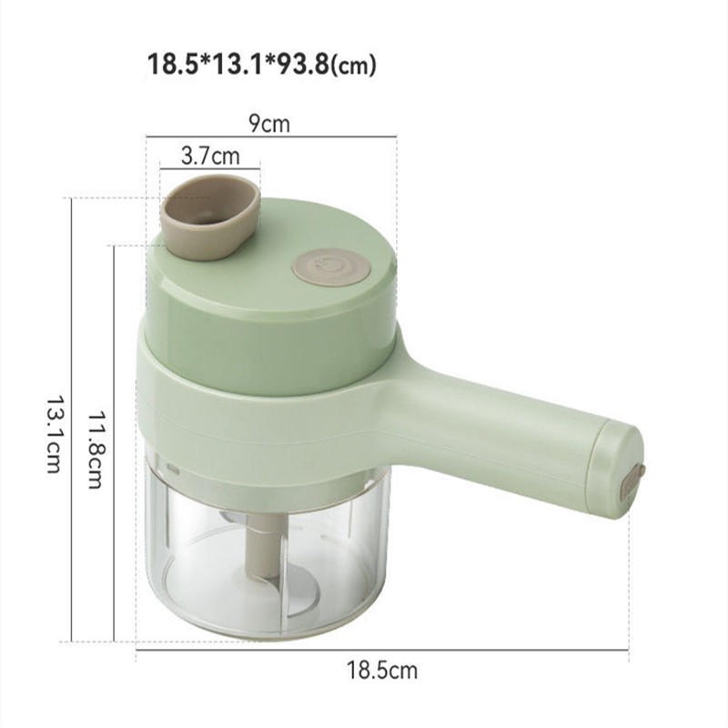 Multifunctional 4-in-1 Electric Vegetable Cutter