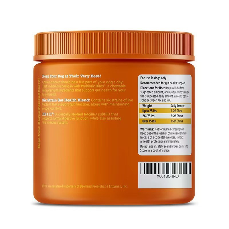 Probiotic Bites for Dogs Daily Digestive & Gut Health Support