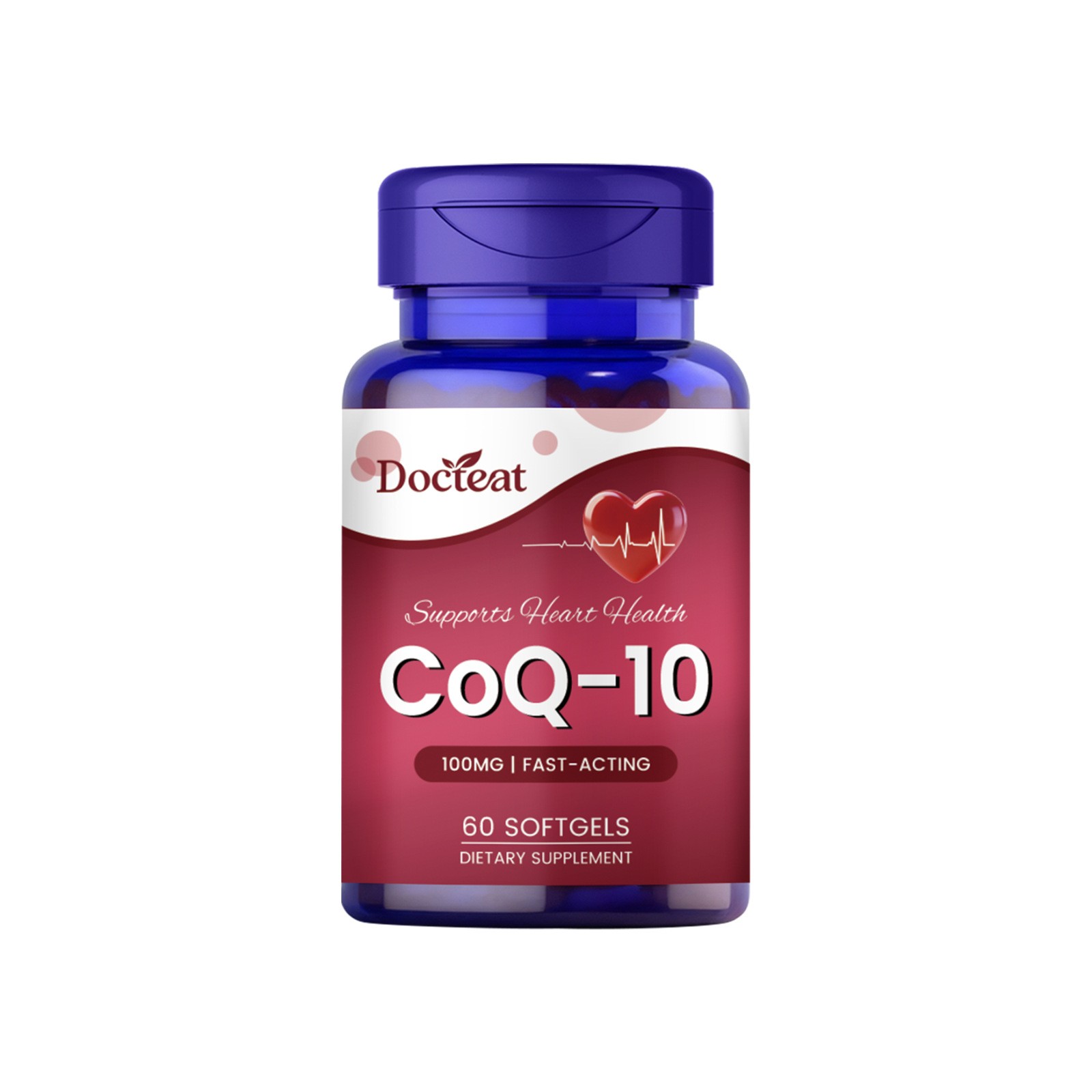 CoQ-10 100mg Softgels Fast-Acting Support for Heart & Cellular Energy