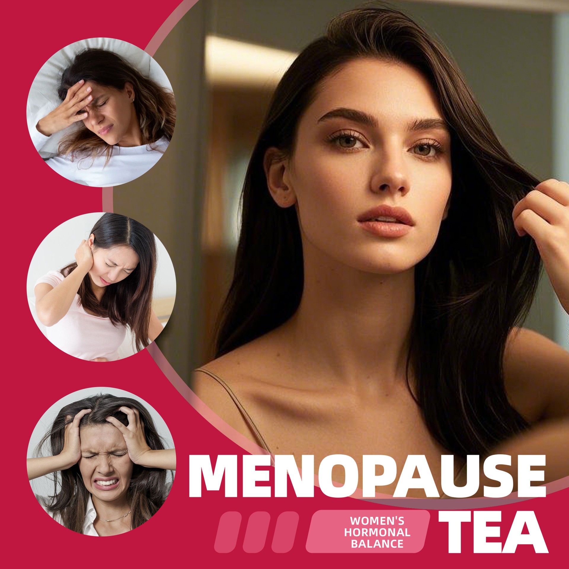 Menopause Tea  Gentle Herbal Support for Womens Hormonal Balance