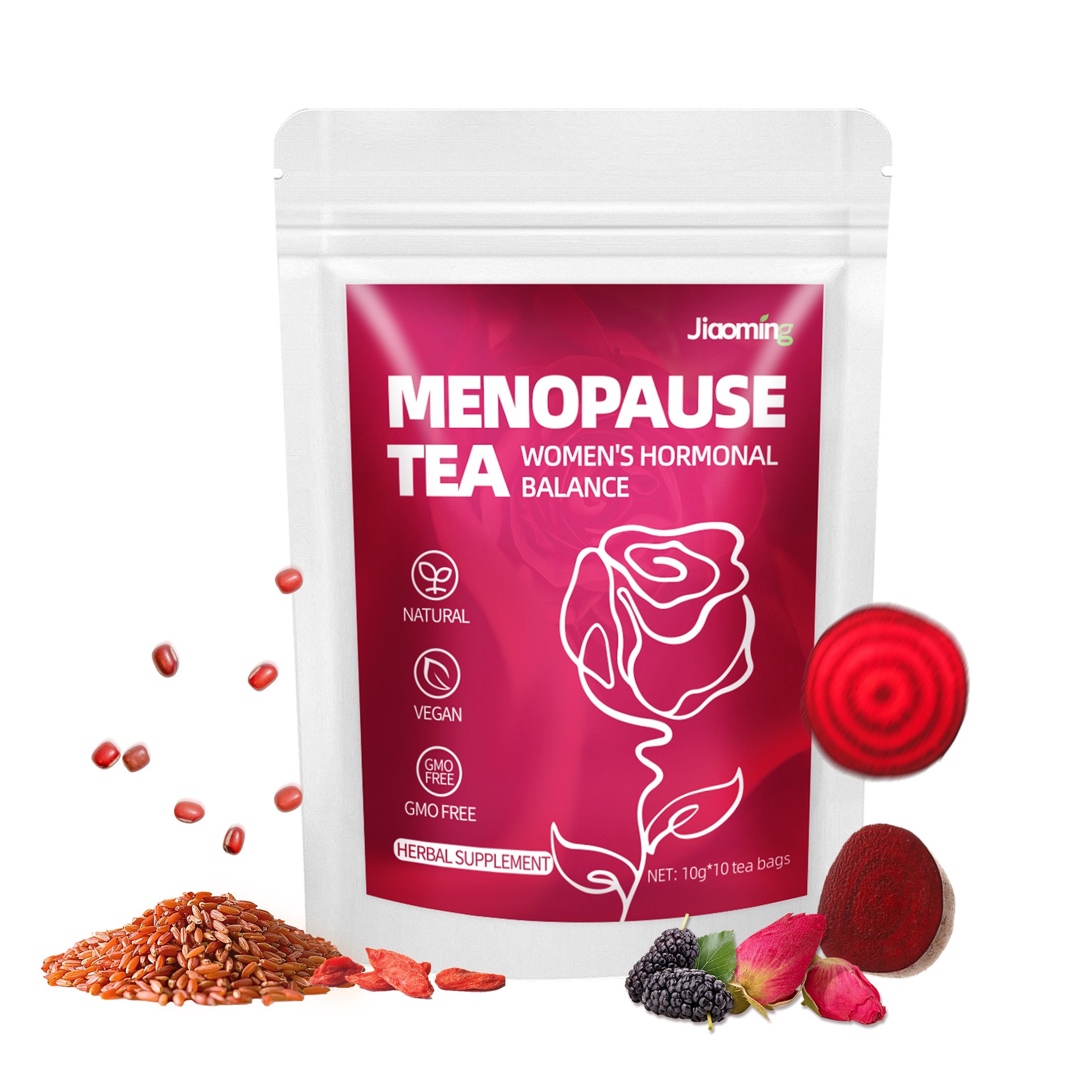 Menopause Tea  Gentle Herbal Support for Womens Hormonal Balance