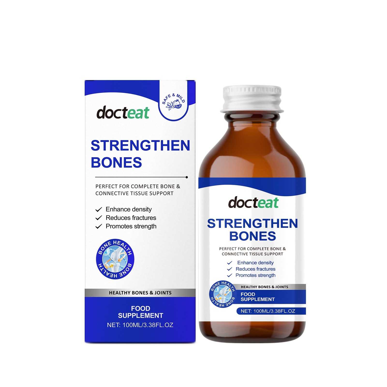 Strengthen Bones Liquid Supplement  Daily Support for Bone Density & Strength