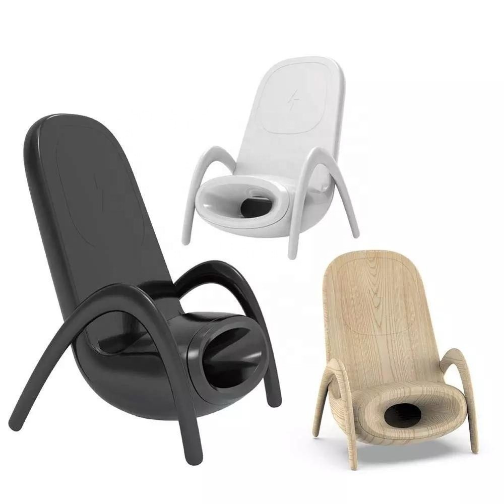 Portable Mini Chair Wireless Charger With Speaker