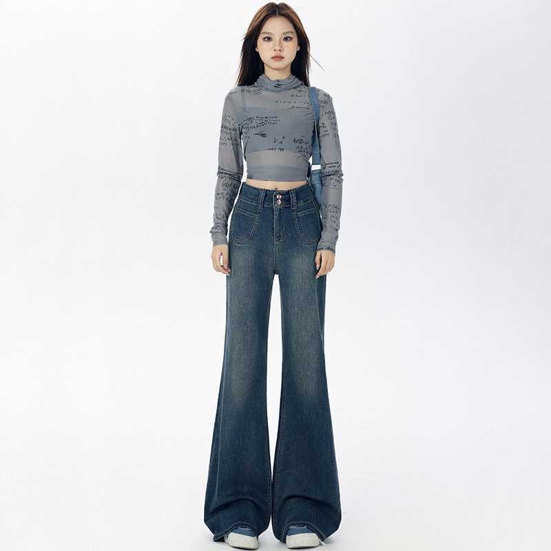 Womens Mid Waist Jean
