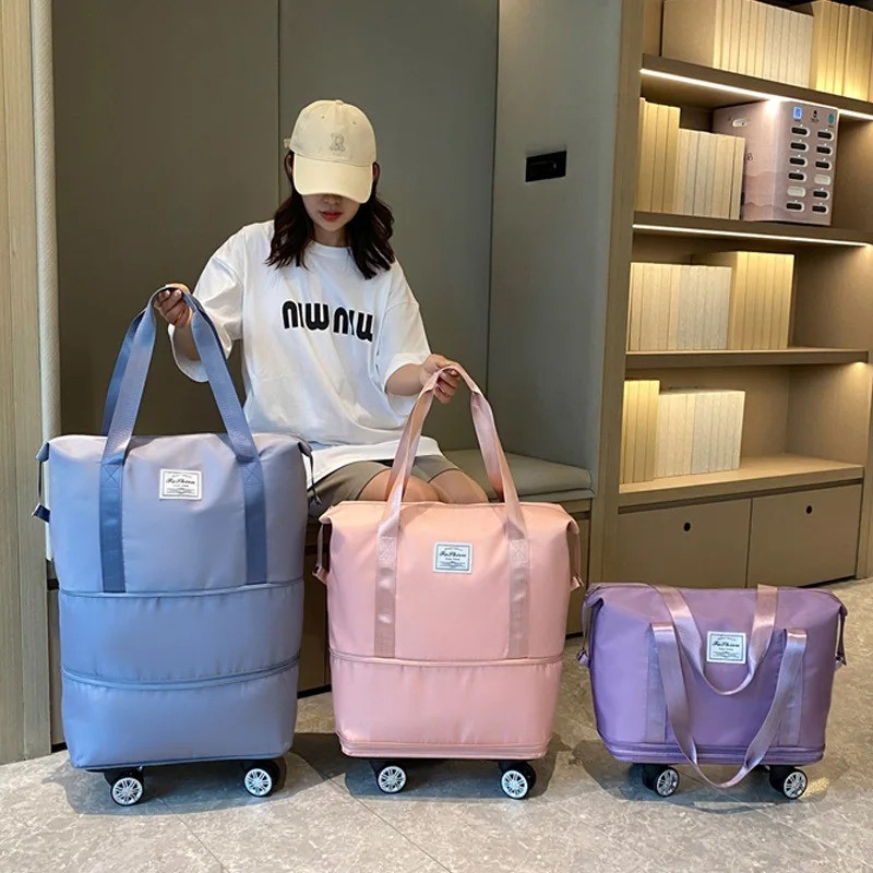 Wheels Foldable High Capacity Bag