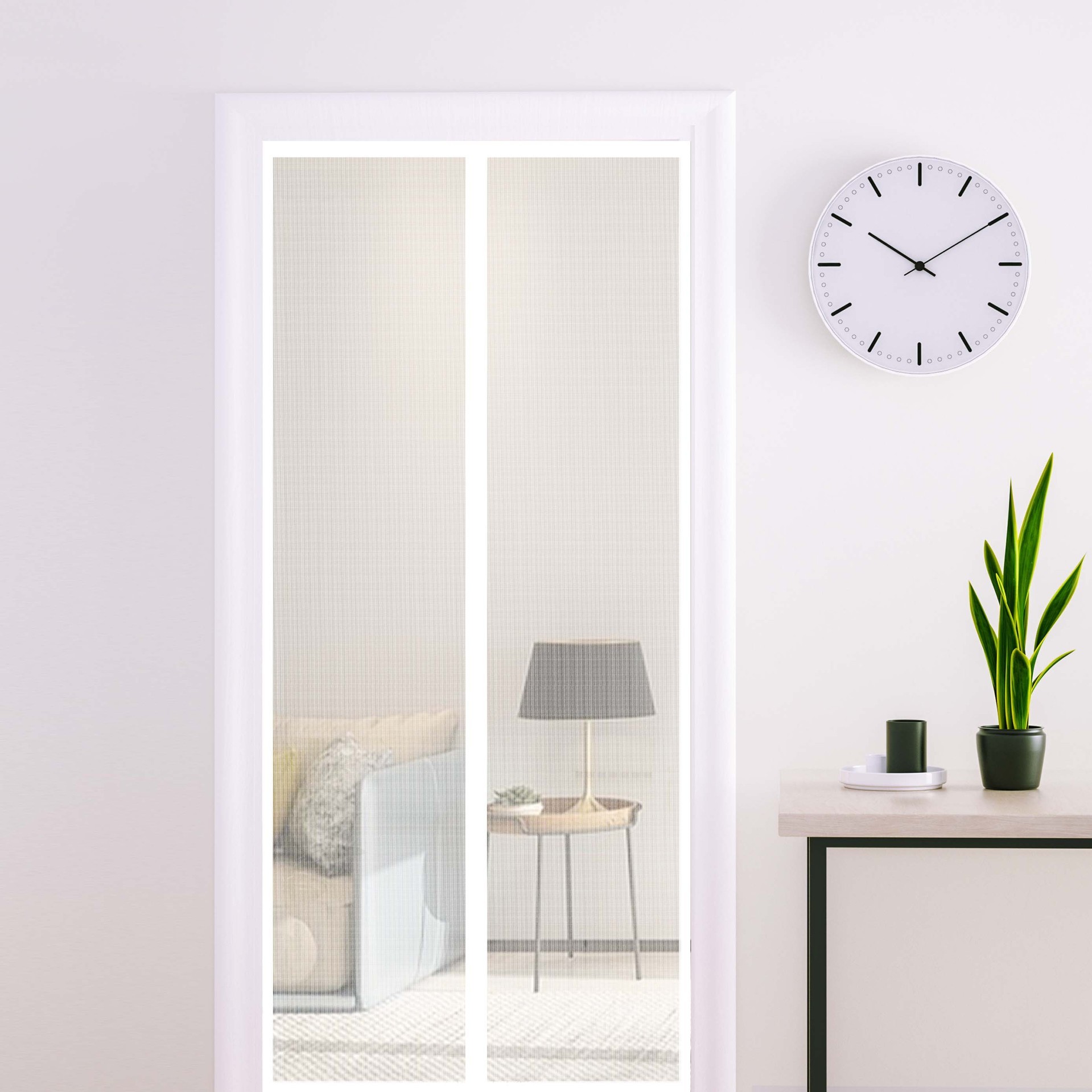 Anti Mosquito Magnetic Self Closing Mesh Screen Door