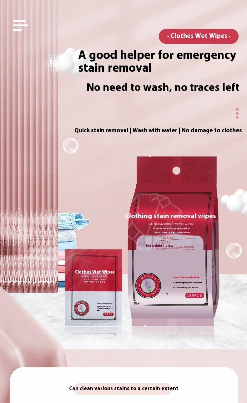 Stain Removal Wet Wipes