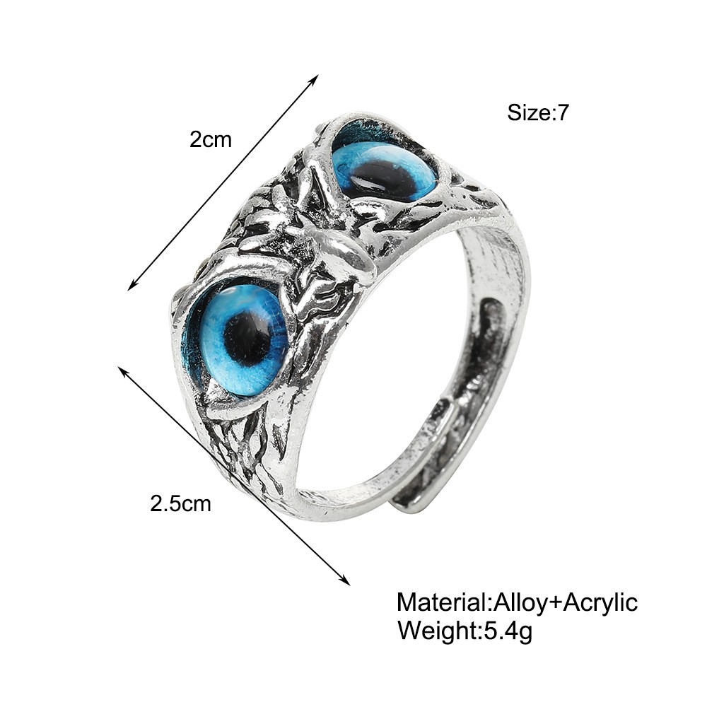 Demon Eye Owl Ring