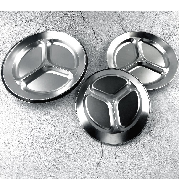 Stainless Steel Round Snack Plate