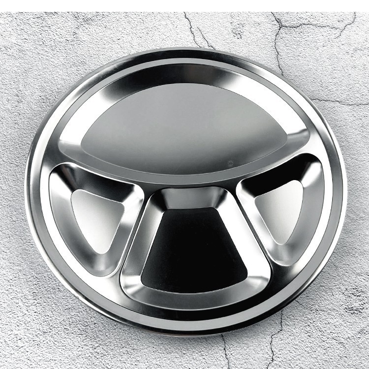 Stainless Steel Round Snack Plate