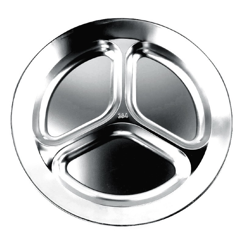 Stainless Steel Round Snack Plate