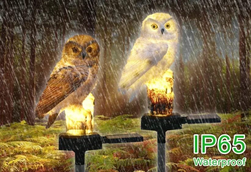 Colorful Owl Solar LED Light