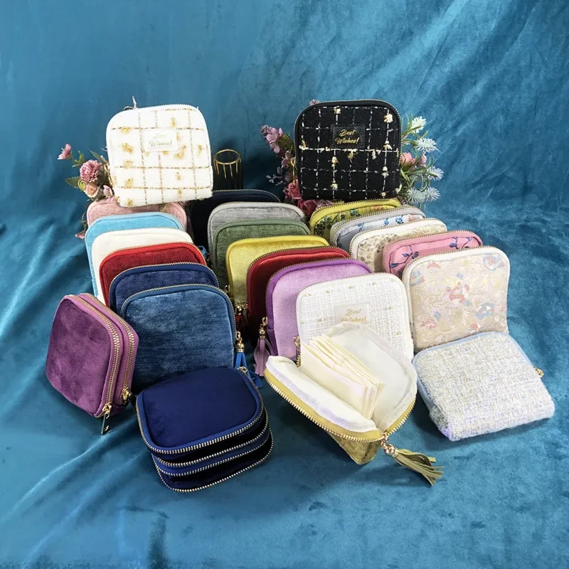 Velvet Travel Jewelry Case