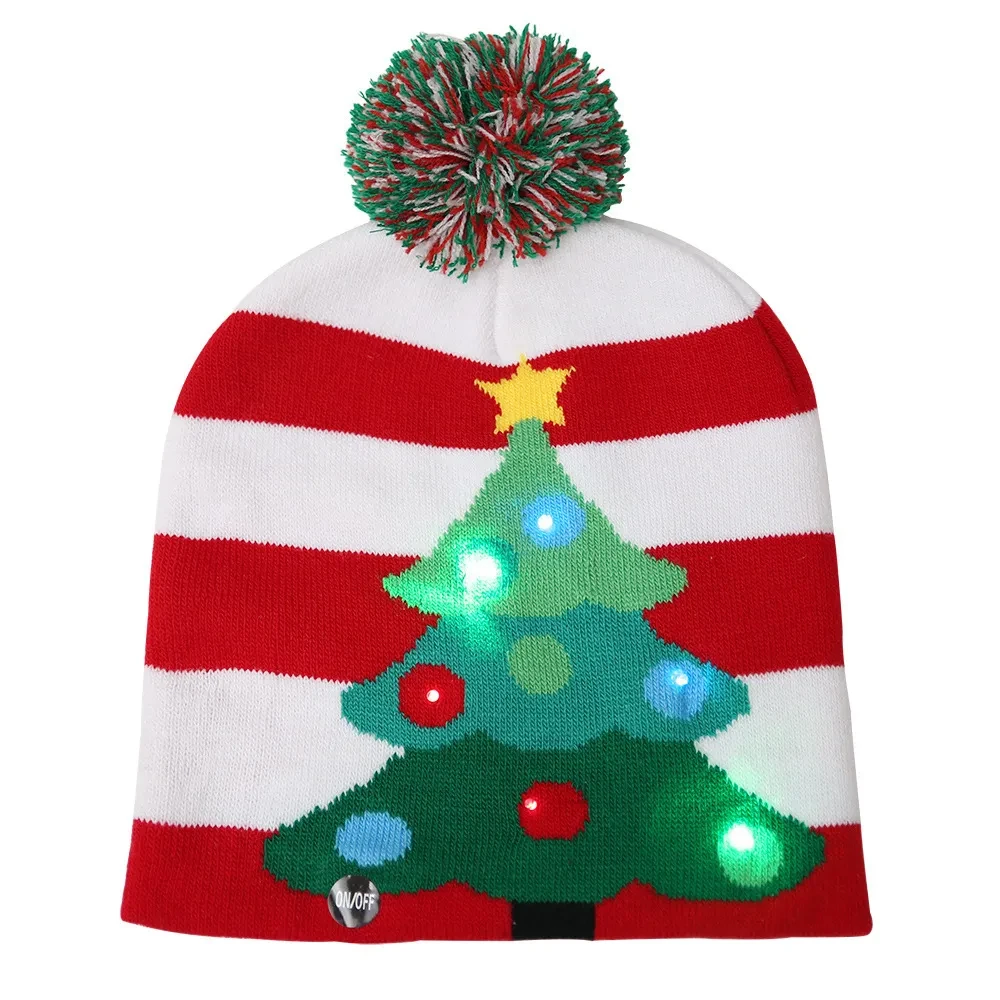 LED Christmas Knitted Hats