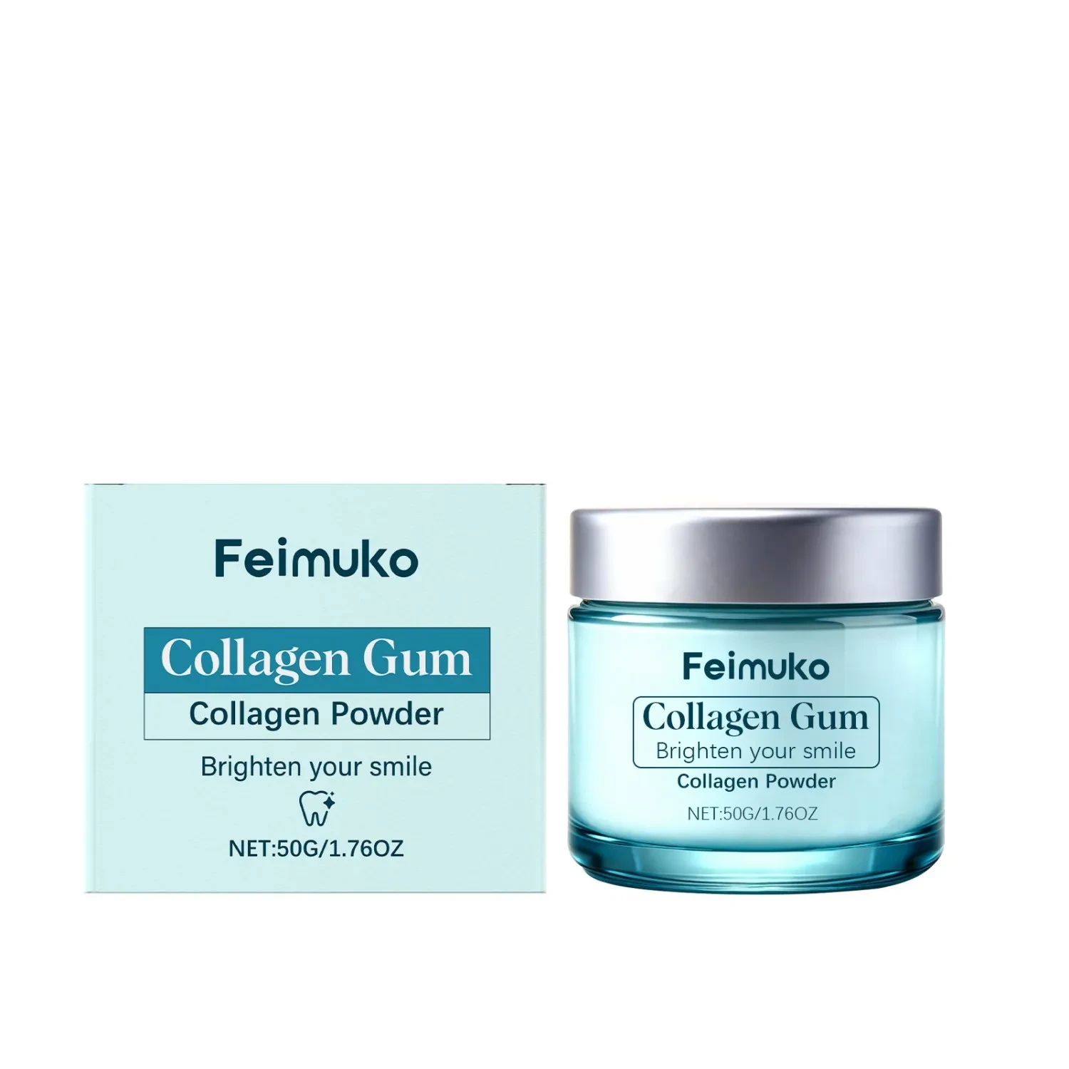Feimuko Collagen Gum  Collagen Powder Brighten Your Smile