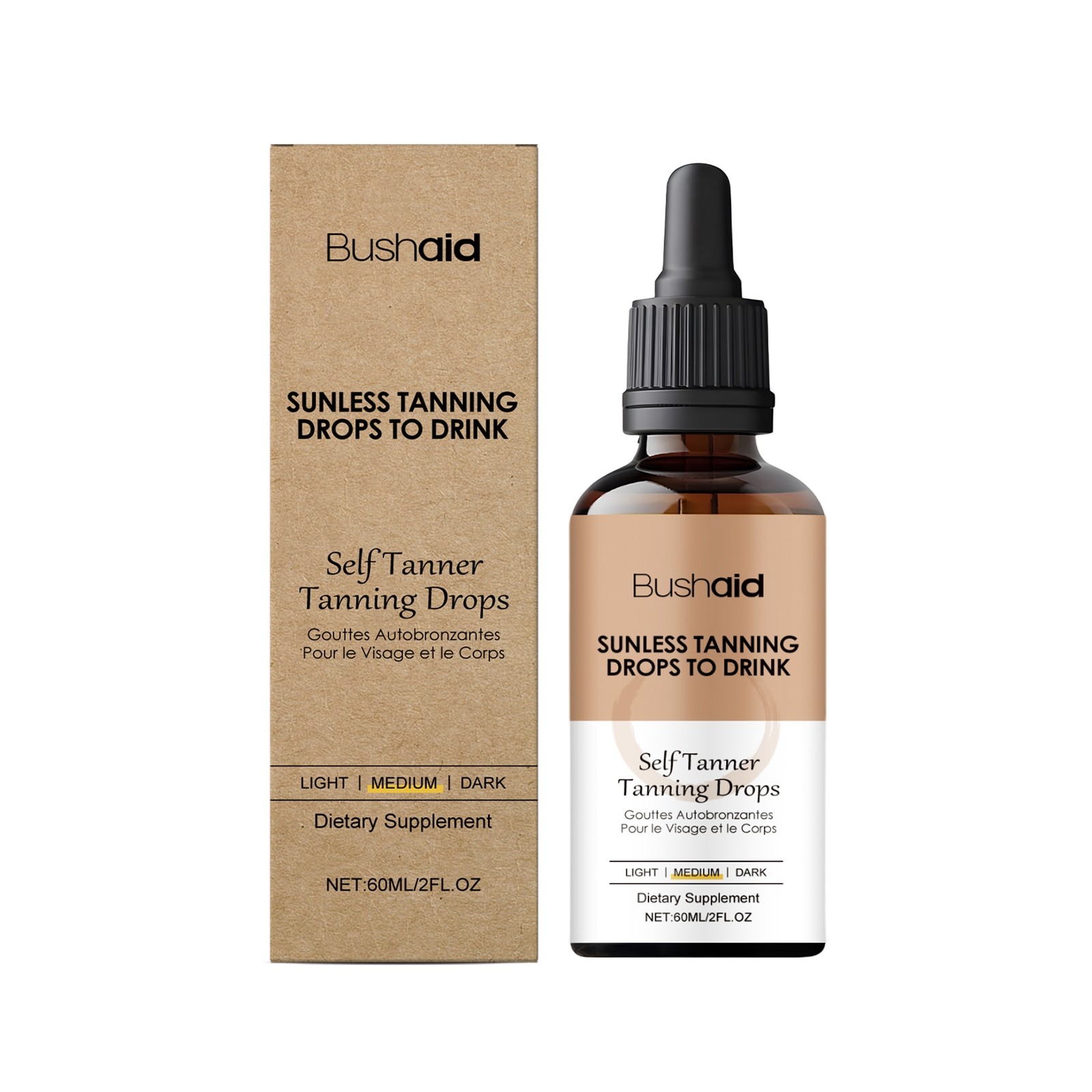 Bushaid Sunless Tanning Drops to Drink