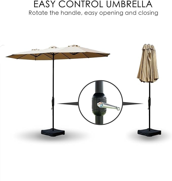 Outdoors Double Vogue Parasol Umbrella