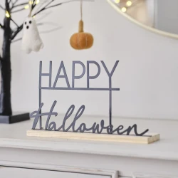 Halloween Sign - Pumpkin Spice Metal Happy Halloween