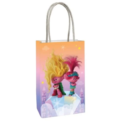 Trolls 3 Band Together Paper Kraft Bags - Pack of 8