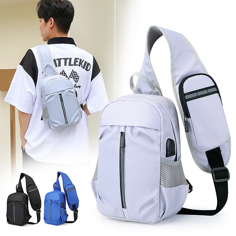 Men Chest Bag With Phone Wallet Design