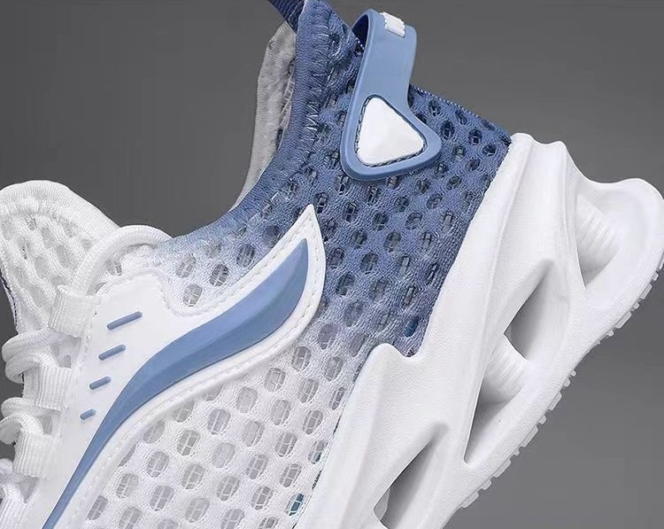 Men's Lace-up Sneakers Hollow-sole Low Top Running Shoes