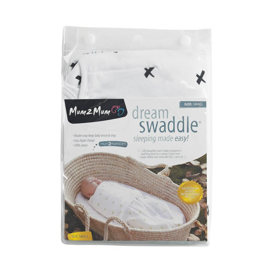 Dreamswaddle Baby Sleep Wrap | Black Cross