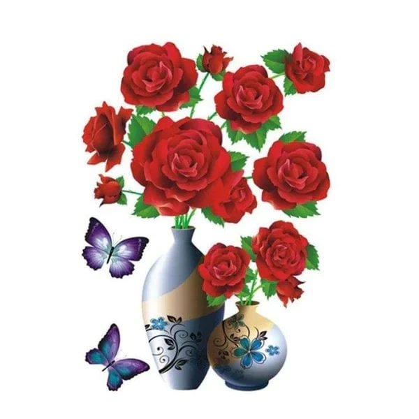 🌸3D Vase Sticker