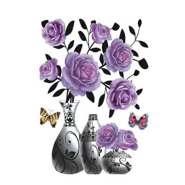 🌸3D Vase Sticker
