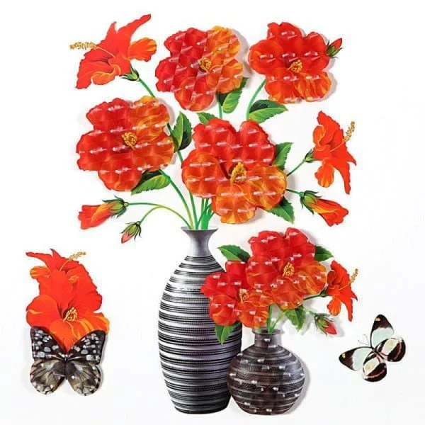 🌸3D Vase Sticker