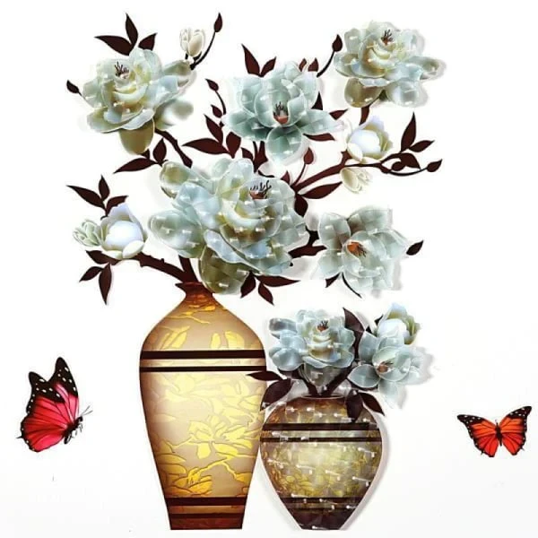🌸3D Vase Sticker
